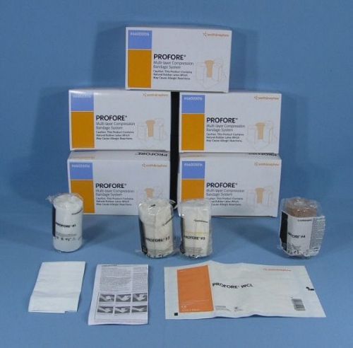 * 5 Smith &amp; Nephew 66020016 Profore Multi-Layer Compression Bandage System NEW *