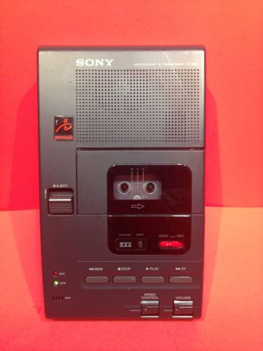 Sony m-2000 micro-cassette recorder/transcriber w/ power supply for sale