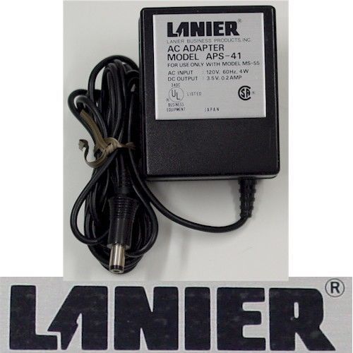 Original lanier ac adapter aps-41 3.5v dc ++free ship++ for sale