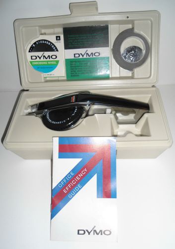 DYMO LABELING KIT LABEL MAKER 1570 DELUXE CHROME EMBOSSING WHEEL BUNDLE