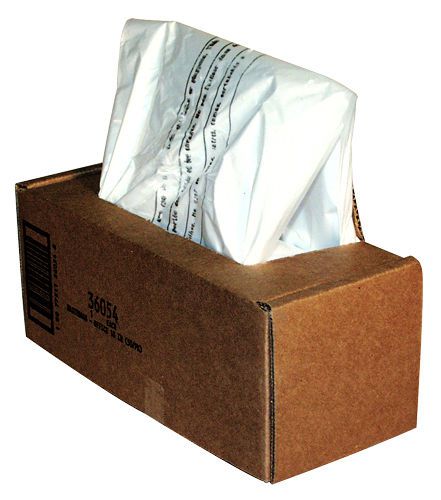 Fellowes waste bags for 125 / 225 / 2250 series shredders - fel36054 for sale