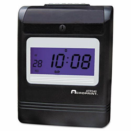 Acroprint Top Loading Time Clock, Black/Red Ink 8 x 6 x10, Black (ACP010270001)