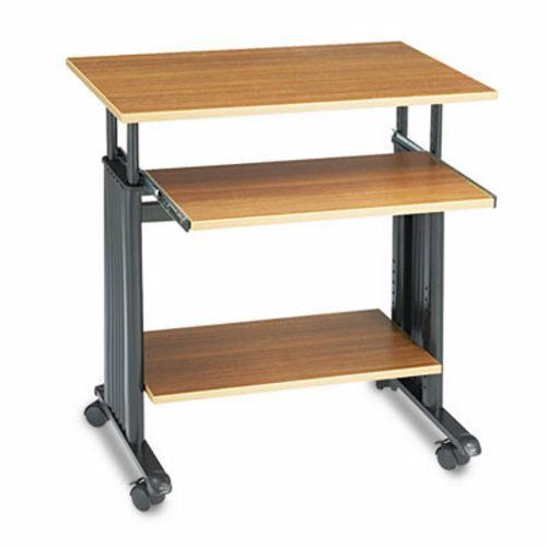 Safco 28&#034; Wide Adjustable Height Workstation, 22d x 34h, Oak (SAF1925MO)