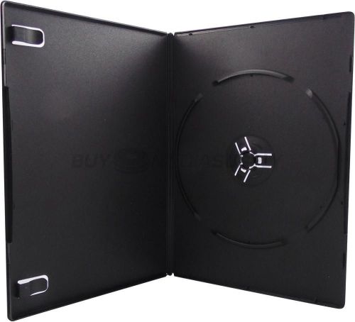 7mm slimline black 1 disc dvd case - 400 pack for sale