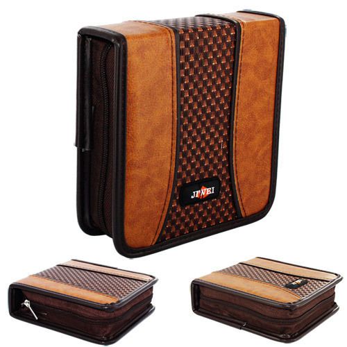 Skque 1 Pack Light Brown Grid PU Bag For Universal