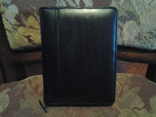 COLLINS GENUINE LEATHER BLACK DAY PLANNER