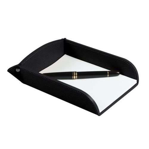 Lucrin - small a6 paper holder - granulated cow leather - black for sale