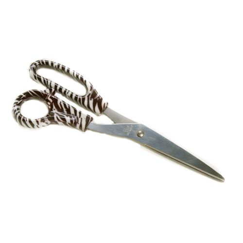 Womens Acrylic Zebra Exotic Safari Animal Print Utility Sharp Scissors Cutter