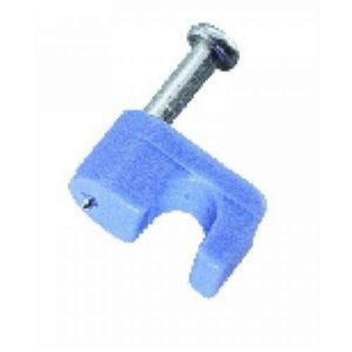 Cat 5 Single Nail Cable Staple, Blue, 25-Pack Gardner Bender Staples PTP-25T