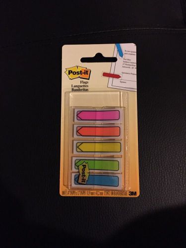 Post-It Flags 100 ct. 5 colors (20 each color) 684-ARR2 UPC 021200595578 NEW