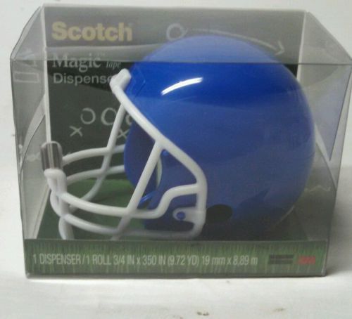 FOOTBALL HELMET TAPE DISPENSER NIB BLUE