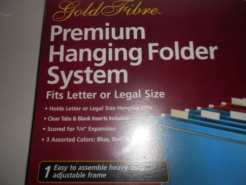 AMPAD GOLD FIBRE PREMIUM HANGING FOLDER SYSTEM LETTER OR LEGAL, NEW!
