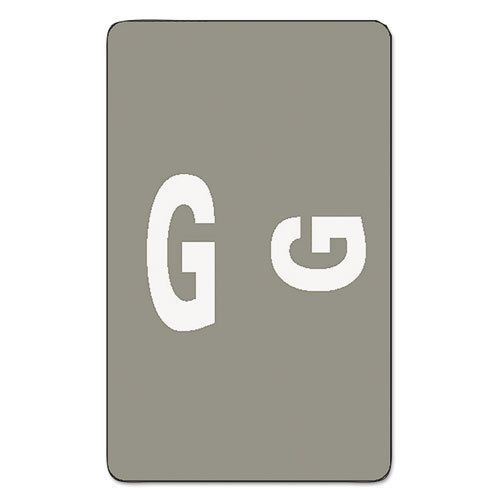 Alpha-z color-coded second letter labels, letter g, gray, 100/pack for sale