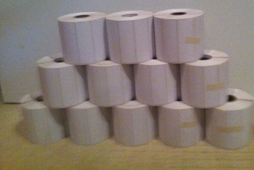 12 Rolls of 1375 Premium Direct Thermal Labels For Zebra, Datamax, Eltron, Etc