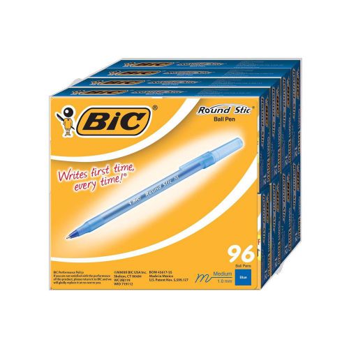 Bic round stic xtra life - 96 count - blue for sale