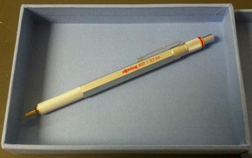 Rotring 800 .5mm mechanical drafting pencil &amp; stylus silver for sale