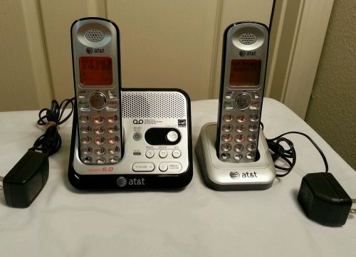 AT&amp;T EL52200 DECT 6.0 Cordless Phone, Silver/Black,  excellent condition