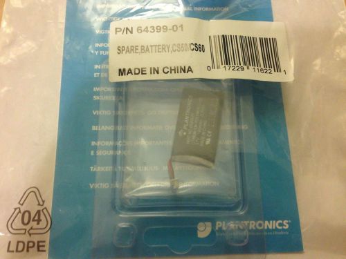 Genuine OEM Plantronics Lithium Spare Battery Part# 64399-01 3.7v CS50/60