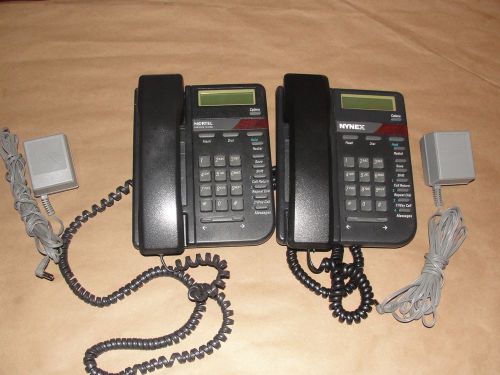 Lot of two (2) nortel networks maestro 1500 m1500cw charcoal telephone for sale