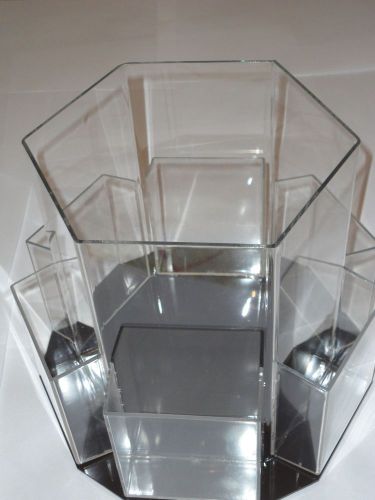 Beemak Plastic Revolving Literature Rack.6 Compartments for Trifold Literature