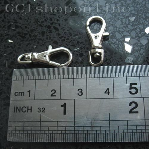 2 pcs Metal Swivel Lobster Clasps Clips Snap lanyard mini