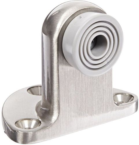 Brass Door Stop 1-1/4&#034; Fastener With Plastic Anchor 2-1/2&#034; Base Width Base