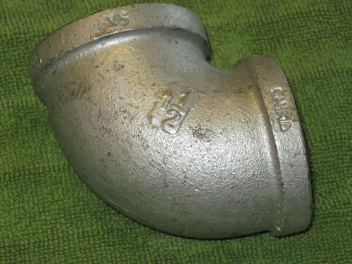 Nib  lot of  4 - 1 1/2 inch galvanized elbow for sale