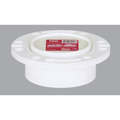 Sioux chief 886-4pt total knockout closet flange-4&#034;hub k/o pvc cl flange for sale