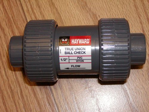 Hayward  PVC TRUE UNION BALL CHECK VALVE, Socket 1/2&#034;, FEMALE SXS