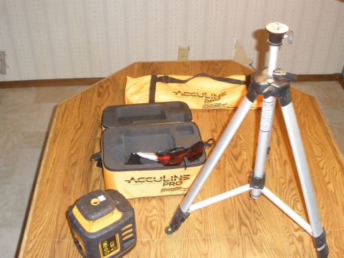 Acculine PRO Laser Level  Model 40-6527 &amp; Acculine Laser Level Tripod &amp;Case