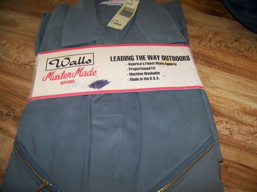 WALLS MASTER MADE GRAY COVERALLS SIZE 42 REG  NWT