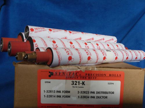 Ryobi 3200 MCD or Itek 985 Syn-Tac 321-K 5 pcs. Soft Ink Roller Kit