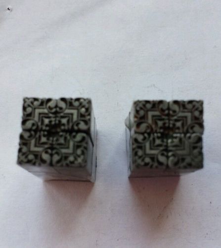 Set of 8 letterpress printer&#039;s ornaments dingbats