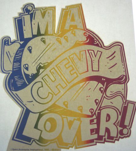 I&#039;m A Chevy Lover 80&#039;s  T-Shirt transfer NOS