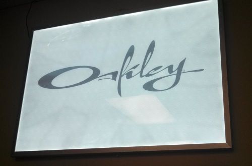 Oakley poster light box display led backlit snap frame for 27 x 41 for sale