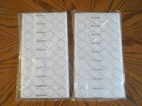 2 X NEW 36 Clear Gem Jars with White Foam in Gemstone Storage Display Tray Liner