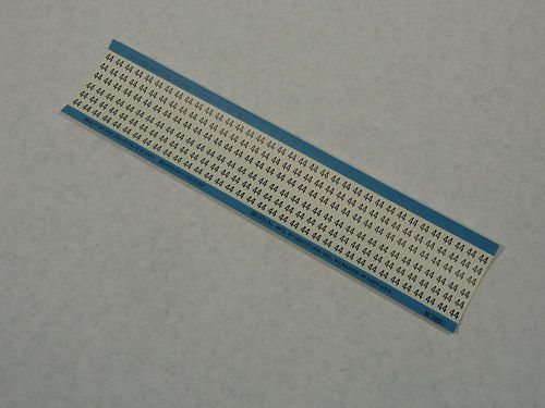 Brady WM-44 Legend 44 Wire Marker Label 100 Per Sheet ! NEW !