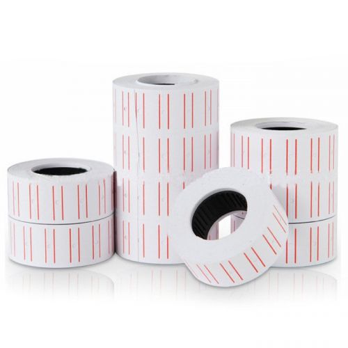 10 rolls price label tag mark paper price labeller for motex mx-5500 nice for sale