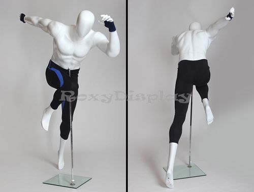 Male fiberglass egghead mannequin dress from display #mz-pb3 for sale