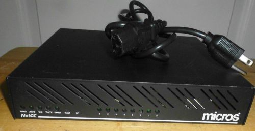 MICROS NETCC POS NETWORK CLUSTER CONTROL P/N 790190 - 8 PORT