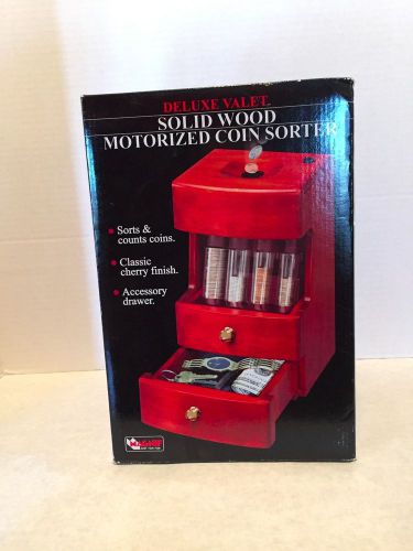 Deluxe Valet Solid Wood Motorized Coin Sorter (new and in box)