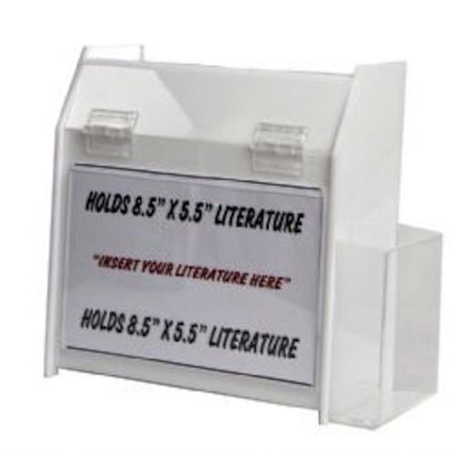 5x9x6 White Deluxe Non-Locking Ballot Box       Lot of 4      DS-SBBD-596-WHT-4