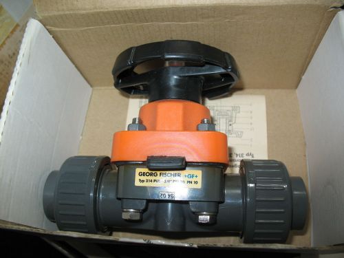 New Georg Fischer +GF+ 314 3/4&#034; PVC Diaphragm Valve