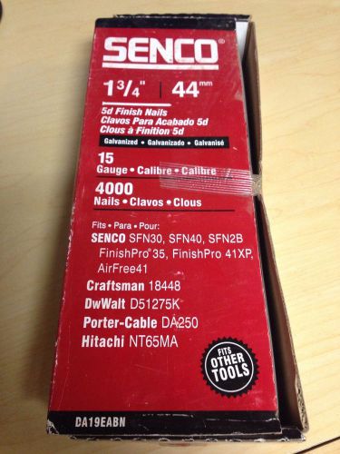 Senco 1-3/4&#034; 5D Finish Nails 15ga Bright Basic Approx. 4000 Count Box