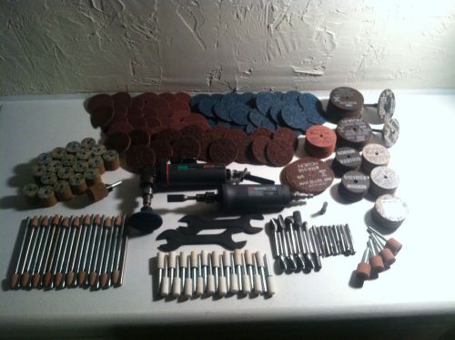 HUGE 270 PIECE LOT!! 2 Ingersoll rand air die Grinders Cyclone CA200 G1H200RG4