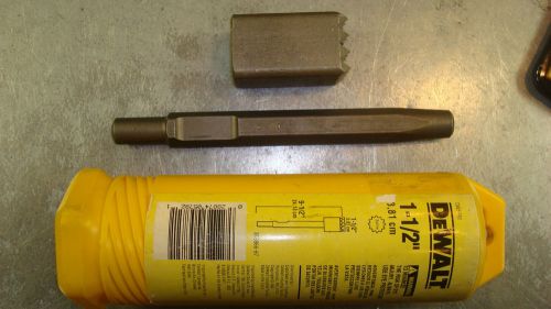 NEW Dewalt DW5782 Two Piece 9 1/2&#034; X 1 1/2&#034; Spline Shank Demo Bushing Tool 2 Pc