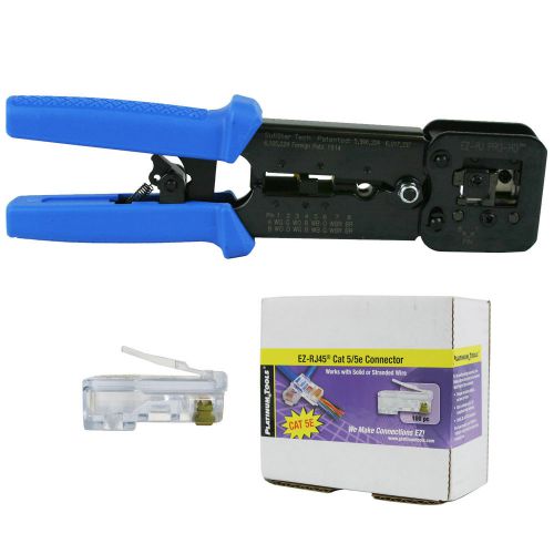 Platinum Tools 100054 EZ-RJPRO HD Crimp Tool, EZ-RJ45 Cat 5/5e 100 Connectors