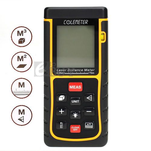 Digital Handheld Laser Distance Meter Tester Area Volume Measure 0.2m to 70m