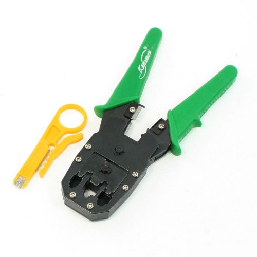 Light Green Soft Plastic Coated Handle 8P8C 6P6C 4P4C RJ45 RJ-12 Crimping Pliers