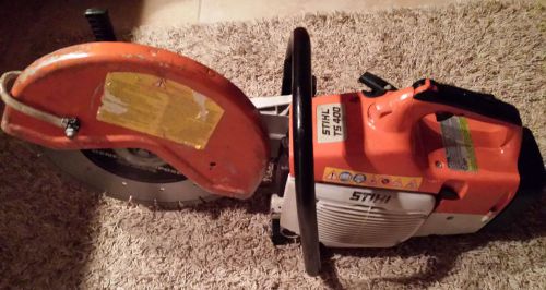 STIHL TS400 CONCRETE SAW W/ NEW RIDGID 14&#034; DIAMOND DISK